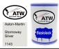 Preview: Aston-Martin, Stornoway Silver, 1143: 500ml Lackdose, von ATW Autoteile West.